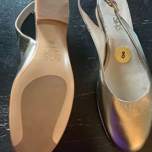 Gold  or Bronz SAS slingback shoes